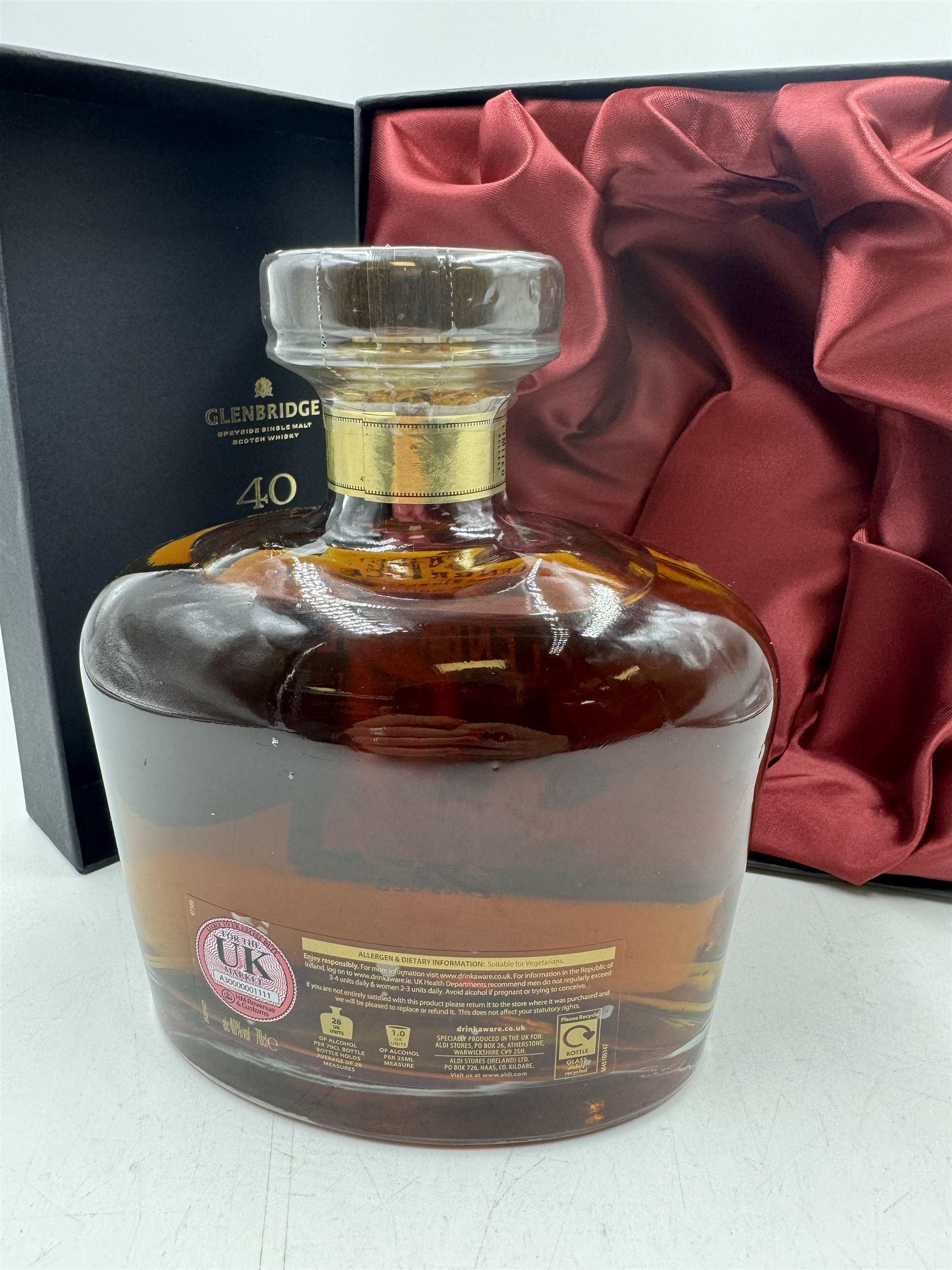 Glenbridge, 40 year old single malt Scotch whisky, 70cl 40% vol in presentation box 