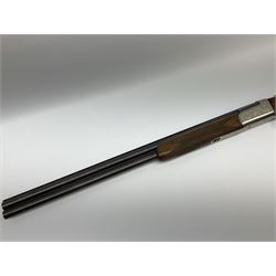 French Verney Carron 12-bore over-and-under double barrel boxlock ejector sporting gun, 71cm barrels, walnut stock with chequered grip and fore-end and thumb safety, serial no.336224X, L115cm RFD ONLY AS BARRELS MARGINALLY IN PROOF