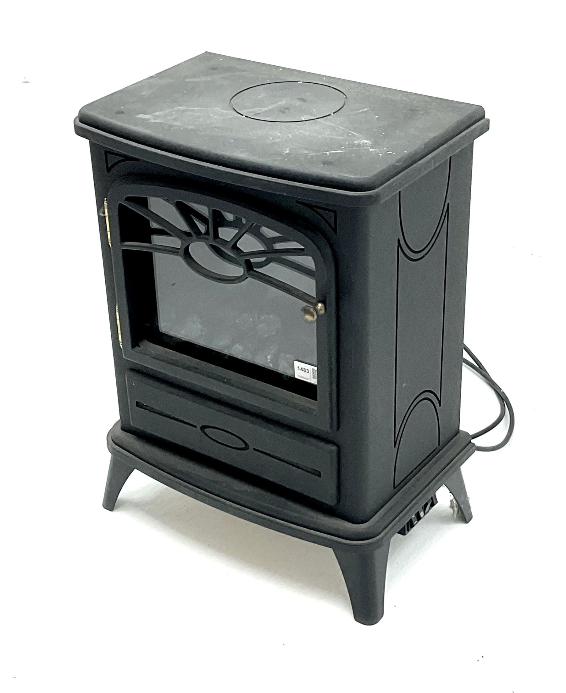 Focal point fires - electric stove, black finish 