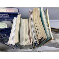 Six Atlas Editions ring binders of Warships Maxi Cards; and large quantity of booklets, cigarette cards etc of naval and shipping interest