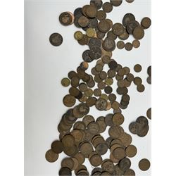 Approximately 250 grams of Great British pre 1947 silver coins, including half crowns etc, pre-decimal pennies and other coinage