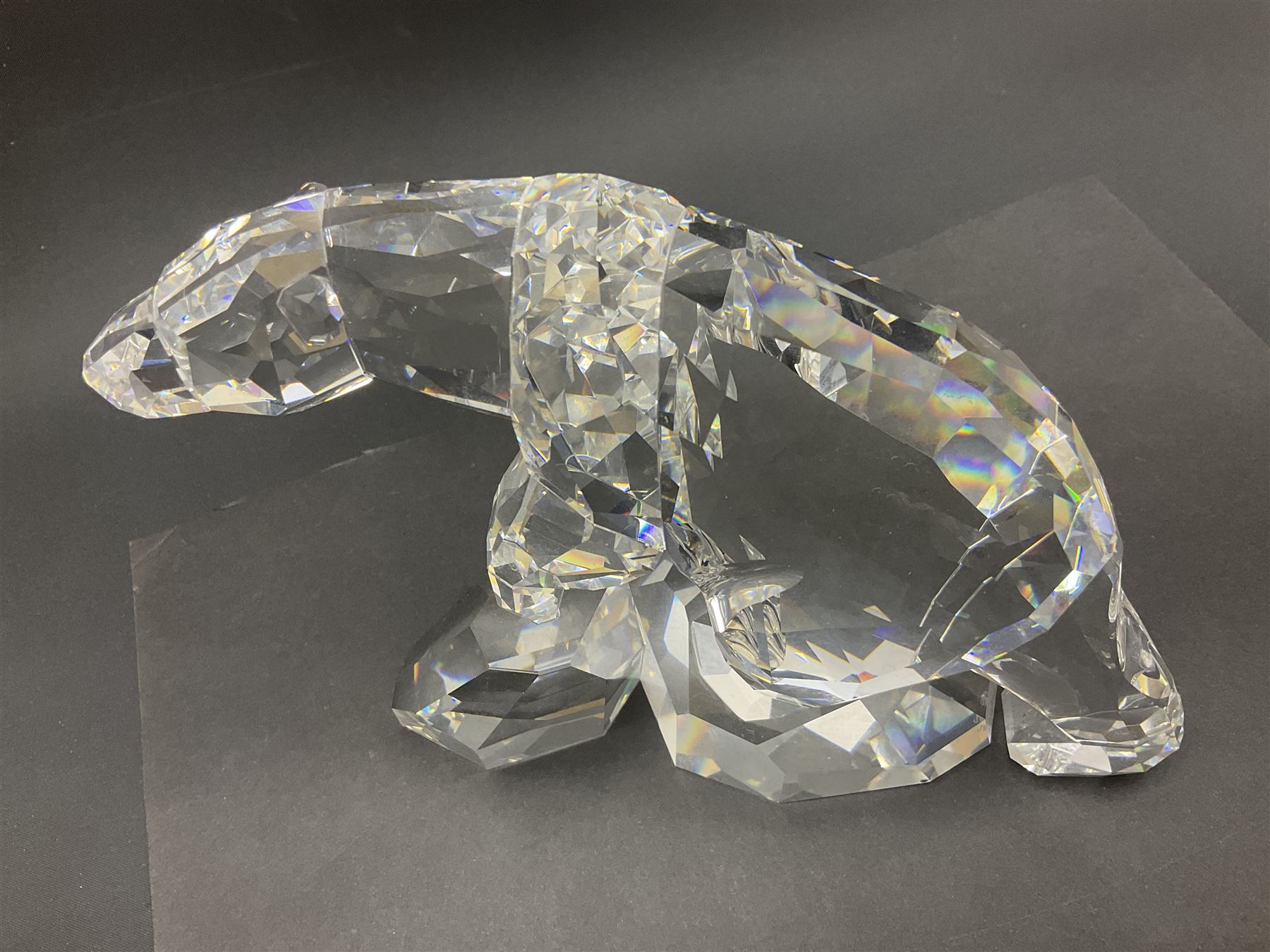 Swarovski Crystal polar bear Nanuc, designed by Heinz Tabertshofer H13cm