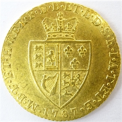  George III 1787 gold 'spade' Guinea  
