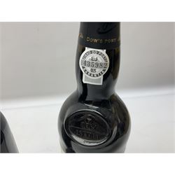 Dow's Trademark Finest Reserve Port, 75cl 20% vol, mixed red wines, two bottles Cuvee Du Vatican Cotes-du-Rhone Reserve de l'abbe 2016, 750ml 14%, Corsiero Nero Nero di Troia 750ml 13% vol and six others of various contents and proofs (9)