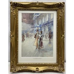 Georges Stein (French 1864-1917): L'Opera 'Paris', watercolour signed 39cm x 28.5cm 
Provenance: with Trinity House Gallery, Broadway, label verso