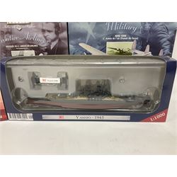 Eleven die-cast models from various makers to include Dinky 955 Fire Engine, missing ladder, boxed; Matchbox YY66 Her Majesty’s Gold State Coach; Corgi - CC18102 Scania R Series Toplone Fridge no.3474/3710; and further vehicles and aeroplanes to include Aviation Archive and Editions Atlas (11) 