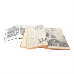 Studentika Bierzipfel, student beer tassel, with crest to the centre, together with Austrian badge, together with two books, The War in Pictures and The War etc 