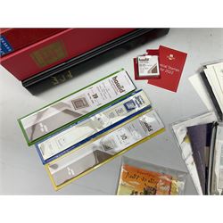 Mostly Great British stamps, including various first day covers, Queen Elizabeth II stamp booklets and books etc and various stamp collecting accessories, housed in albums and loose