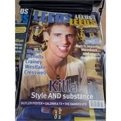 Leeds United programmes, tickets and pennant, including two signed programmes from 2006/7 season