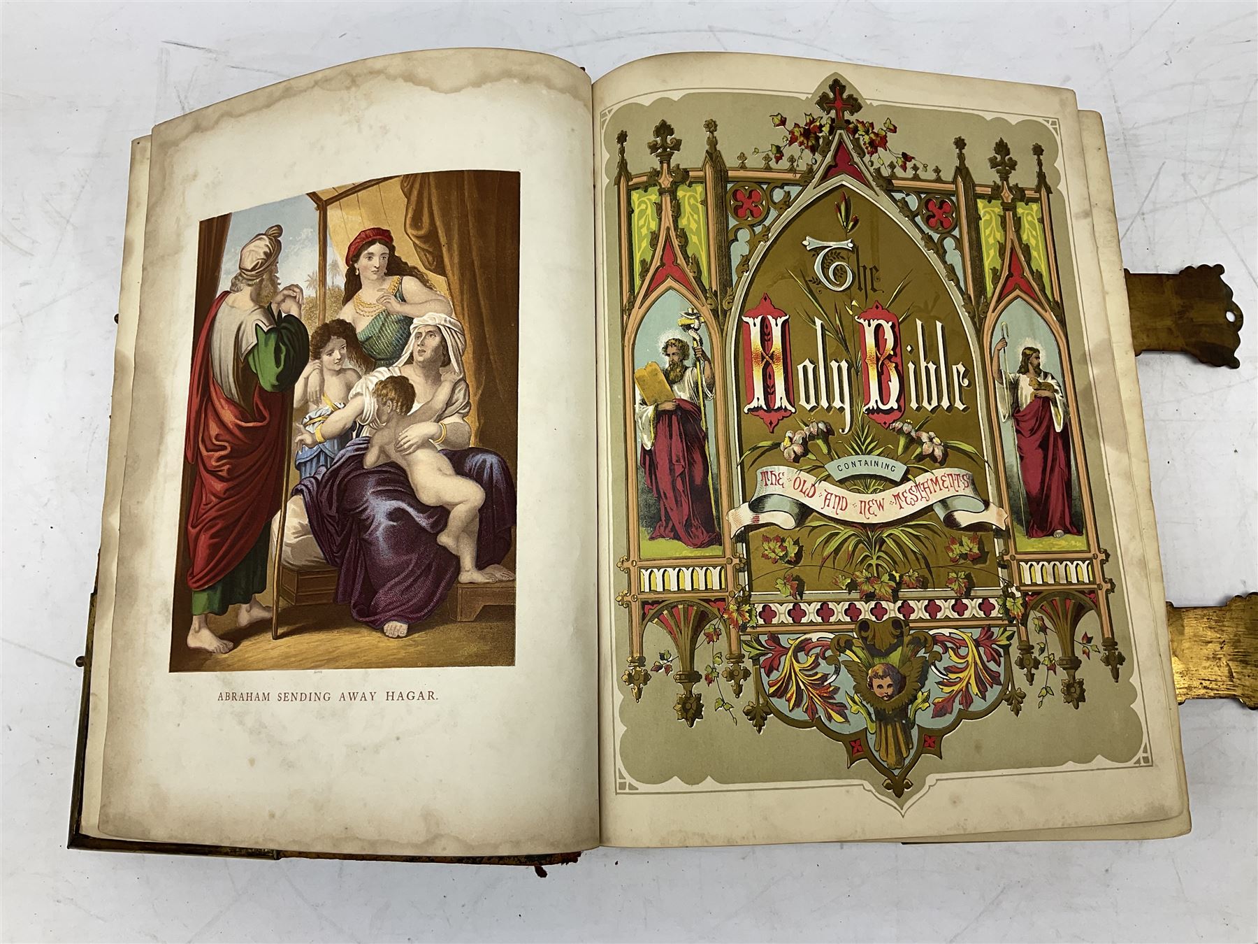 Brown's Self Interpreting Family Bible, The Holy Bible Old & New Testaments by Reverend John Brown, with coloured plates