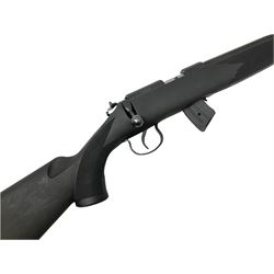 Puma Rifles Hunter bolt-action .22 Long Rifle the 36cm shortened barrel threaded for sound moderator, plastic synthetic stock, serial no.1050840 L83.5cm FIREARMS CERTIFICATE REQUIRED OR RFD