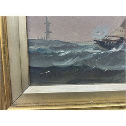 John Bourne (British 1861-1935): Aberdeen Steam Trawler A475, pair oils on board signed 17cm x 29cm (2)