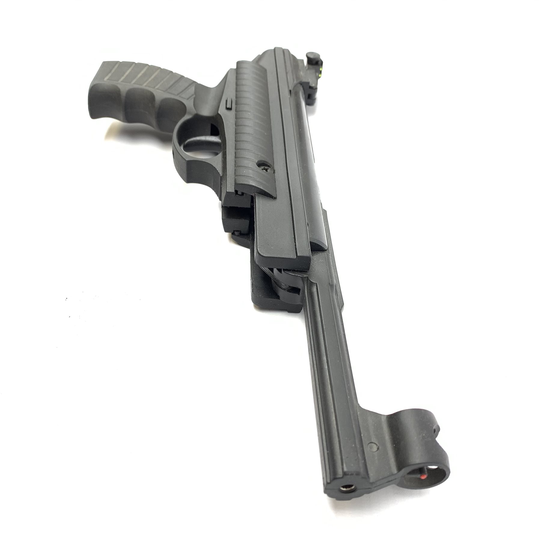 Hatsan Edgar Bros. Mod.25 Pellicano .177 air pistol with break barrel action L36cm. Looks virtually unused in box with manual