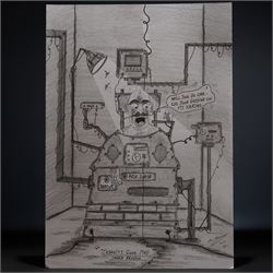 Charles Bronson (Charles Arthur Salvador) (British 1952-): A comprehensive collection of five hundred mixed media works executed between 2000 and 2025. Produced during the artist’s long-term incarceration, the works are primarily in ink, coloured pencil and mixed media on paper. The collection includes multiple formats: A5 (15 works), A4 (308 works), A3 (164 works) and A2 (13 works). Some are signed and dated; a number are executed on the reverse of official prison documents and other repurposed materials, reflecting the limited availability of art materials within the prison environment. This collection represents the largest body of the artist’s work to be offered as a single lot and has not previously been available on the market. (500) (unframed)

Notes: Dated examples span the period from 2000 to 2025, with the greatest concentration produced between 2012 and 2019 and including a group of recent large-scale works from the final years of the period; approximately twenty percent are undated.