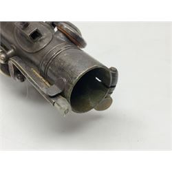 Early 20th century Elkhart Pan American C-Melody saxophone, Patd. Sept.14 1915, no.1153489, serial no.P27678; in fitted hard carrying case with crook