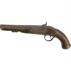 19th century percussion pistol, L41cm