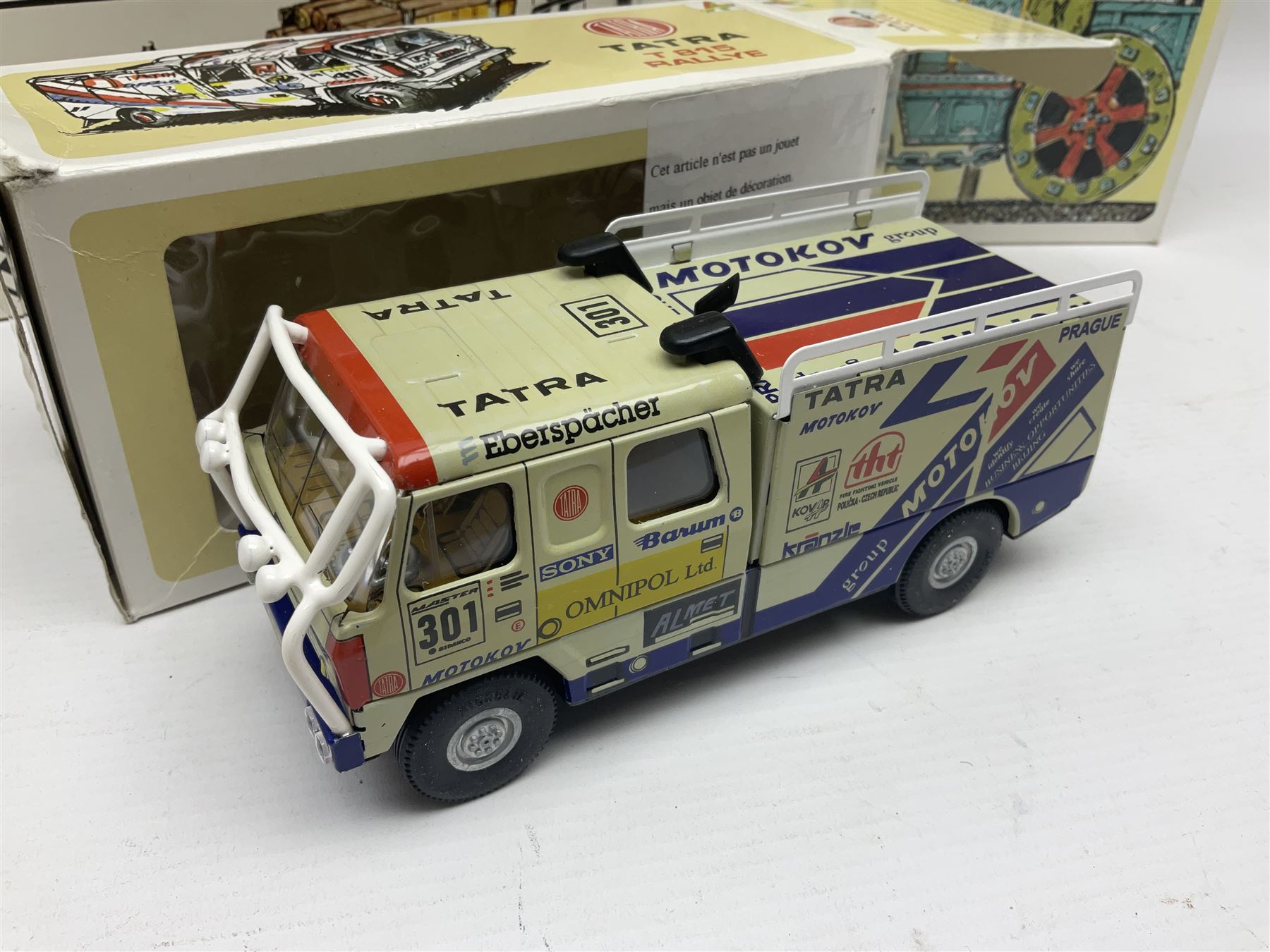 Kovap - eleven tinplate models to include Tractor and Trailer, Road Roller 1927, Moving Moneybox 1924, Hawkeye type B 1924, Boy on a Tricycle; all in original boxes 