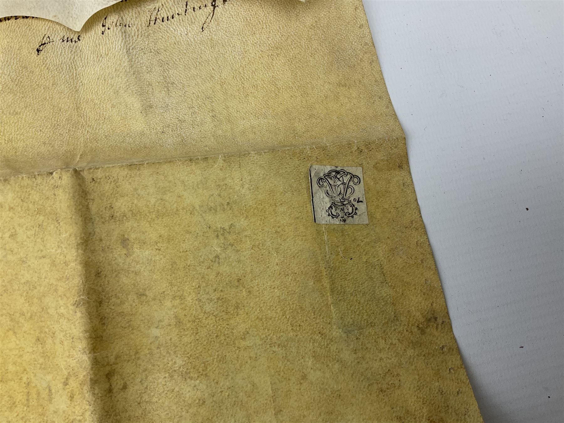 Three 17th/18th century manuscript deeds on vellum relating to properties in Bowling Alley Lane, Hull - one dated 16/12/1689 with seal 44 x 65cm; mortgage dated 20/2/1711 56 x 74cm; and assignment of mortgage dated 5/5/1727 with seal; all folded (3)