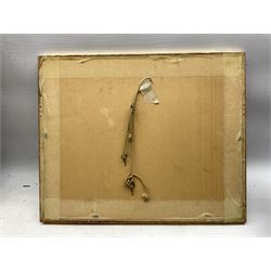 William Henry Hunt (British 1790-1864): Still Life of Grapes and a Pear, watercolour signed 15cm x 22cm 