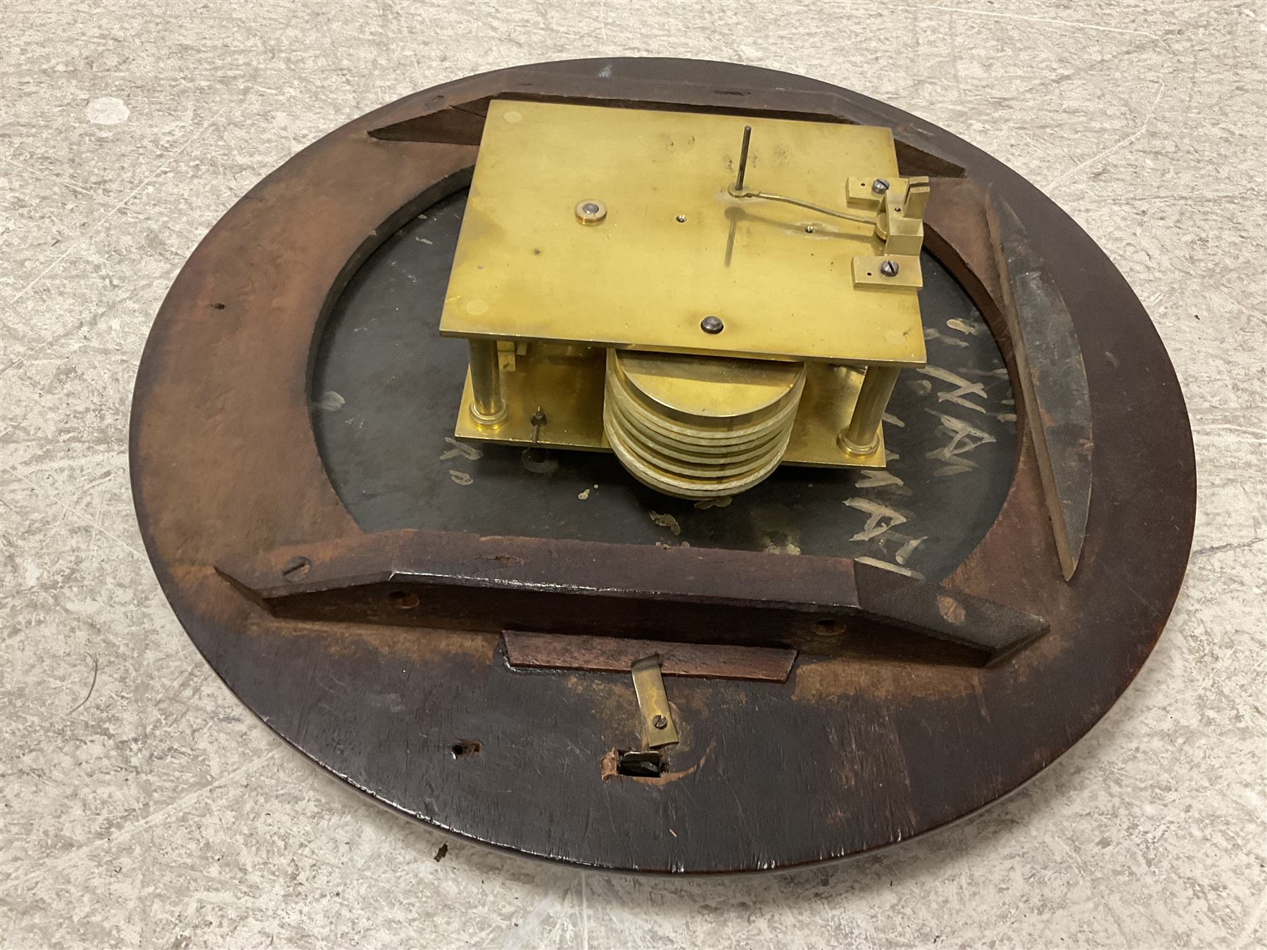 E. Willman of Dulwich Village, London - Early 20th century mahogany cased 8-day wall clock with a 12