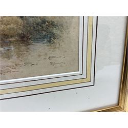 Stephen J Bowers (British fl.1874-1891): Windsor Castle Vignette, watercolour signed 22cm x 31cm