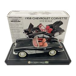 Gearbox 1:12 scale ‘1958 Chevrolet Corvette’ 17904 Mint Precision Series die-cast model, on plinth in original box