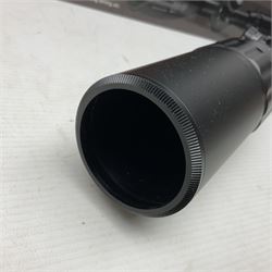 Four shooting accessories - Riflescope 3-9 x 50 scope; Digital Trail Camera; Megaorei M3 night sight add on; and Logan Gun Lamp; all boxed (4)