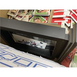 Football  - Quantity of 1990s Merlin trade stickers, 1990s Pro Set football cards and Orbis World Cup 90 stickers, together with a signed photograph of Gordon Strachan