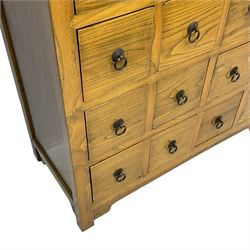 Korean elm multi-drawer cabinet