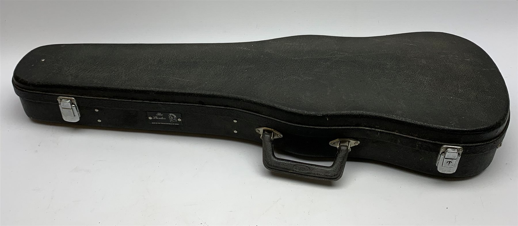 Maidstone School violin c1930 with 36cm two-piece maple back and spruce top, bears label 'The Maidstone School Orchestra Association 463 Oxford Street London Made in Czechoslovakia', L59cm overall, in carrying case  