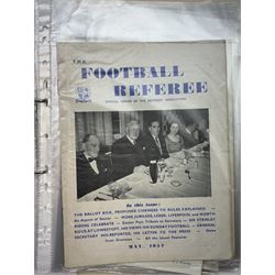 Collection of football memorabilia belonging and relating to the Hull based referee Frank Coultas, including 9ct gold Referee's medal for the 1957 Aston Villa v Manchester United FA Cup Final, inscribed 'The Football Association, F.B Coultas, F.A. Challenge Cup Competition, Final Tie 1957', hallmarked and in original case; the kit worn by him to referee the 1957 FA Cup Final and ephemera relating to the match including photographs, programmes and tickets; together with other football memorabilia collected by Frank Coultas, including programmes, photograph and ticket stubs, with some items relating to the 'Busby Babes'