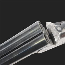 Giovanelli-engraved 12 bore double trigger side plate boxlock ejector, side by side double barrel shotgun with 69cm (27