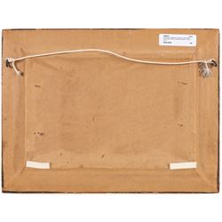 Nils Hans Christiansen (Danish 1850-1922): Landscape Scene, gouache signed 13.5cm x 22cm 