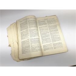 White Star line SS 'Titanic' - Proceedings Before The Right Hon. Lord Mersey, with Rear Admiral The Hon. S.A. Gough-Calthorpe C.V.O., R.N., et al. On a formal investigation ordered by the Board of Trade into the loss of the SS 'Titanic'. In the Wreck Commissioner's Court May/June 1912. Published by HMSO London. Unbound with hand written paper cover titled 'Evidence Given At 'Titanic' Inquiry 1st to 18th days. Incomplete - missing days 1 to 4 in list of witnesses, day 18 missing pp.503-506, appendix inserted between days 17 and 18. A rare and interesting part copy of the proceedings with unique annotations in many page margins. The first day title page is named in ink 'Mrs. Robinson', presumably Mrs. Annie Robinson First Class Stewardess and survivor, whose examination was on the eleventh day and which is partly highlighted in red pencil. The first eleven days also contain various pencil marginalia, hand unknown, together with a pencil cross-section drawing of the ship, with references to the pre-voyage fire and the engineers. The title pages of the twelfth day to the eighteenth day are all named in ink 'Mr. Boyle', referring to Alexander Boyle, with the twelfth day also bearing his professional stamp as 'Engineer Surveyor In Chief 23rd May 1912 Board of Trade'. No marginalia is found on days 12 to 18.