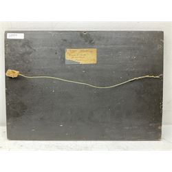 Richard Edward Clarke (British 1878-1954): 'The Haunted Orchard', oil on panel signed, original title label with artist's Scarborough address verso 35cm x 51cm (unframed) 
Notes: Clarke, born in Scarborough, studied under Albert Strange at the Art School where later he became acting Headmaster, also teaching at Pickering Grammar School.