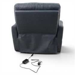 Roseland Furniture - 'Deana' electric recliner armchair, upholstered in blue leather