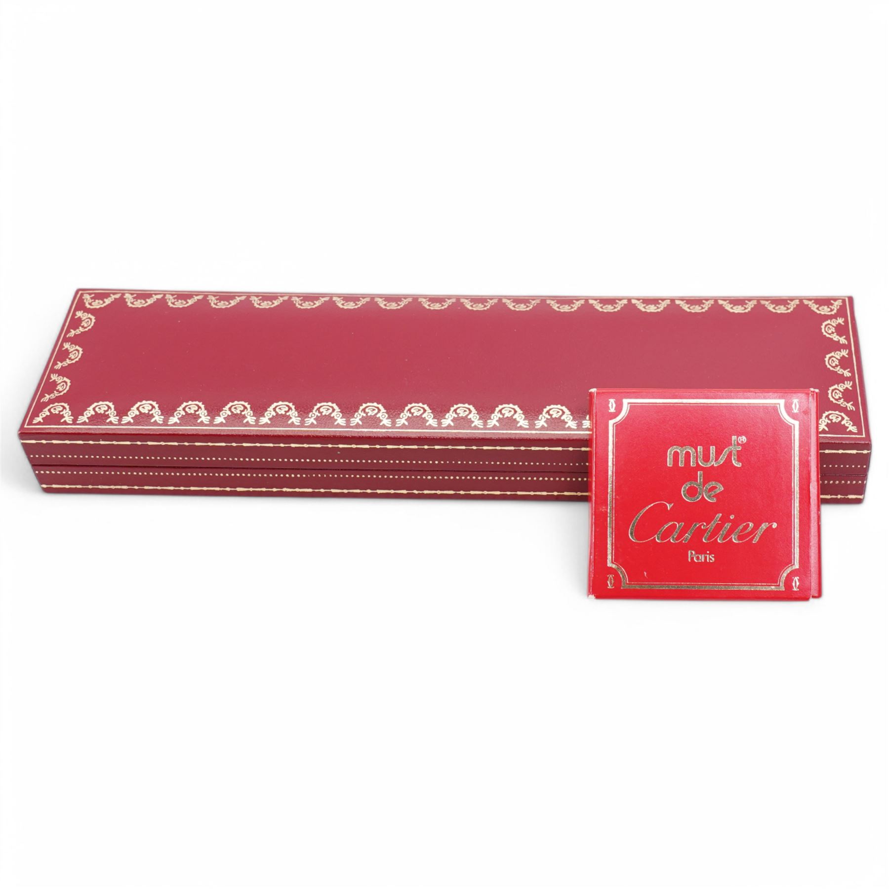 Cartier 'Must de Cartier' fountain pen, cased with cartridges