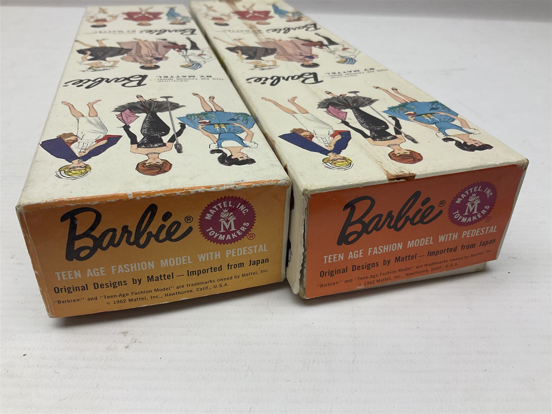 Two 1960s Mattel Barbie fashion dolls - 'Ski Queen' and 'Career Girl'; each in original decorative box with paperwork; and a quantity of Mattel and other fashion doll clothing