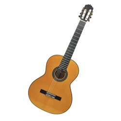 2019 A. Burguet Valencia hand made Flamenco guitar model IF-001 with spruce top and cypress wood back and sides; bears maker's label, L98cm; in original Burguet fitted hard carrying case