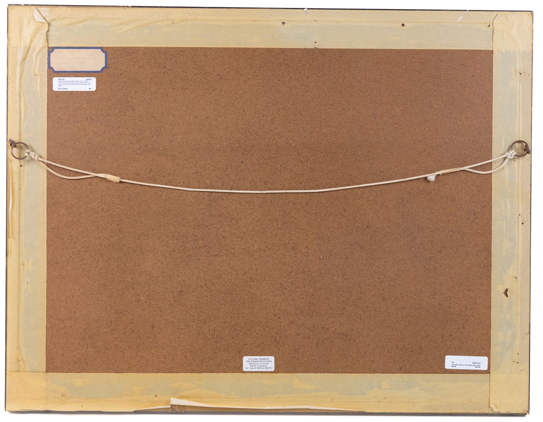 Angus Bernard Rands (British 1922-1985): Robin Hood's Bay and Country Scenes, three watercolours (one unframed painted recto and verso) signed, 34cm x 50cm