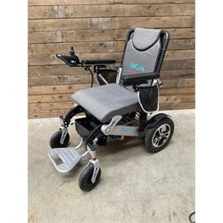 BC-EA8000 Electric Wheelchair Lightweight Foldable Electric Wheelchair, Portable Electric Wheelchair, with two batteries charger tools and remote.