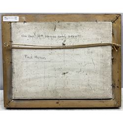 Paul Musin (Belgian 20th Century): Two 1920s Ladies on a Train, oil on panel signed 23cm x 32cm