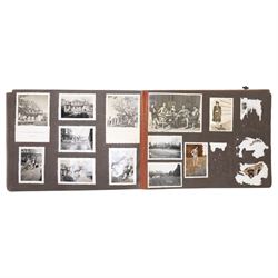 Switzerland May 1940- June 1941 - Photograph album of Society figures including Arthur Gore, 8th Earl of Arran, attache at the British Legion in Bern, members of the Goldschmidt family, view of the villa Rothschild, Joseph Luns, 5th Secretary General of NATO, general views of Switzerland etc, one hundred and ninety seven in total, various sizes