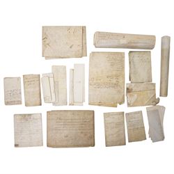 18th century Indenture between Thomas Hyde and Tobias Hodgson of London, framed 37cm x 48c...