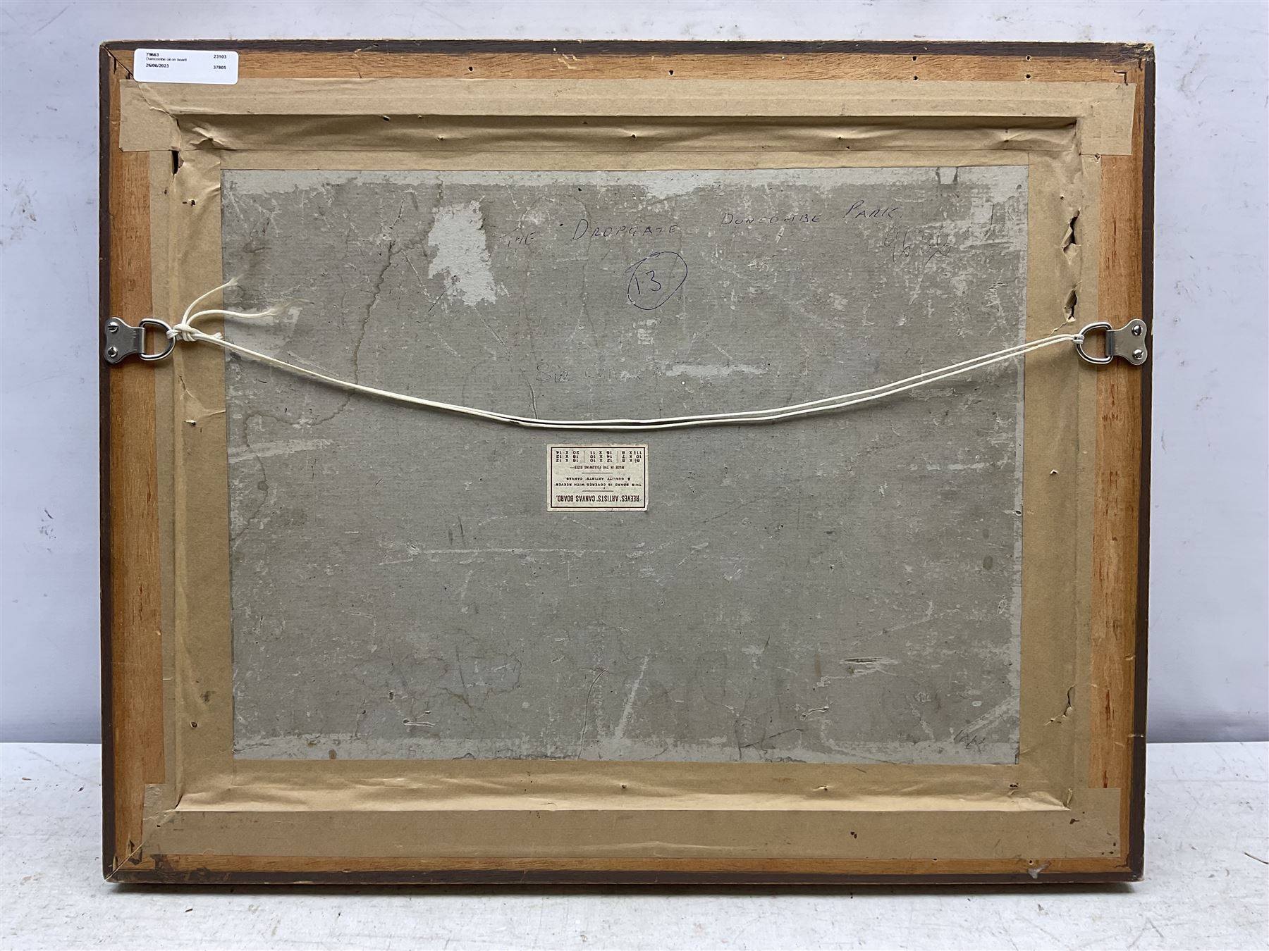 English School (20th century): 'Drop Gate - Duncombe Park' oil on canvas board unsigned, titled verso 35cm x 46cm