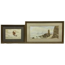 Ken Wigg (British 1913-2014): Sailing Boats in Open Seas and Near Whitby, six watercolours signed max 23cm x 51cm (6)