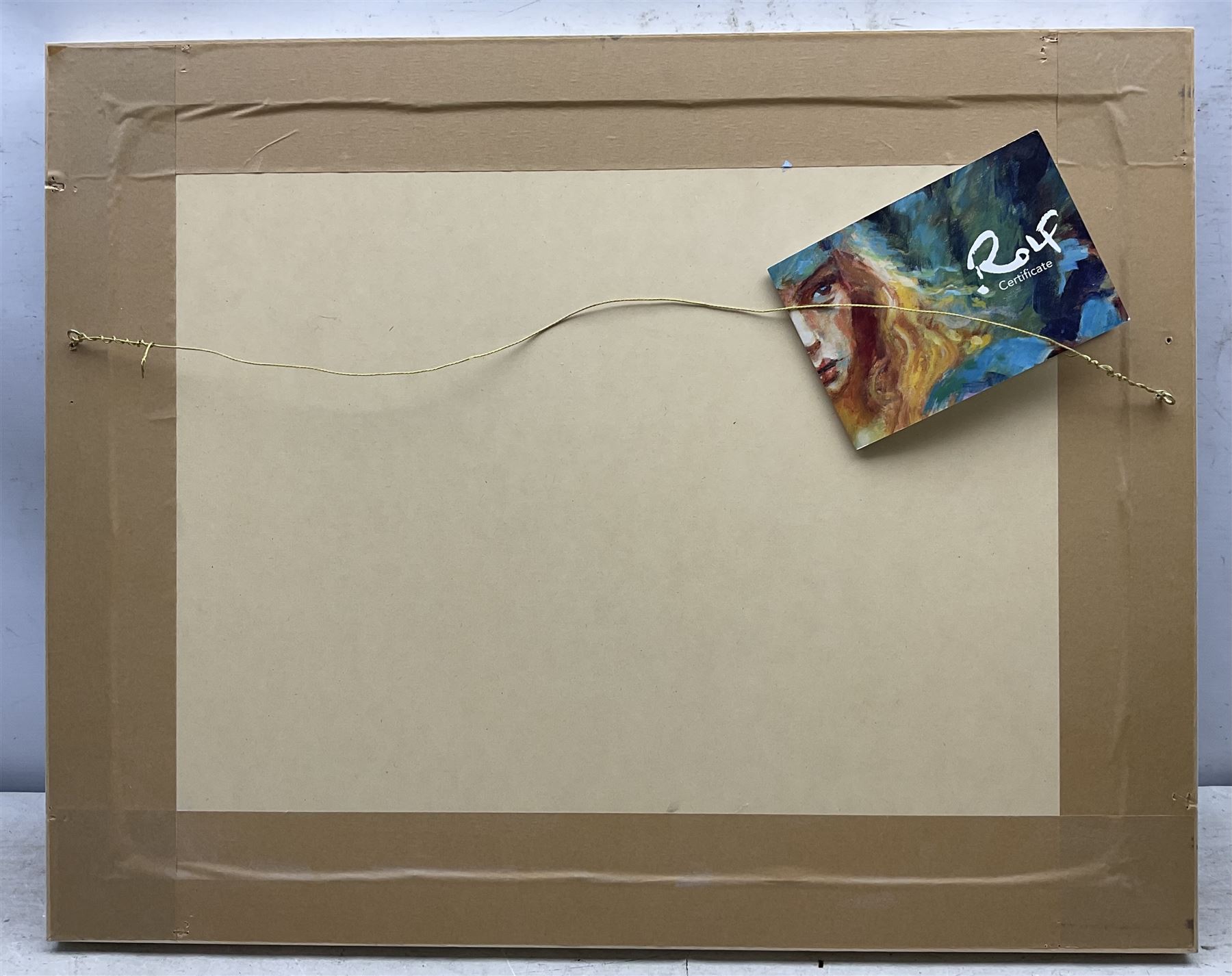 Rolf Harris (Australian 1930-): 'Mending the Nets' 'Mont Sainte Victoire - Homage to Cezanne' and 'Christmas Eve in the Snow', three limited edition giclee prints signed and numbered 53/295, 206/295 and 145/196, max 44cm x 60cm (3)