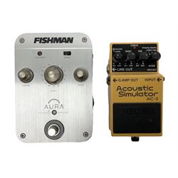 Fishman Aura Dreadnought; and Boss AC-3 Acoustic Simulator