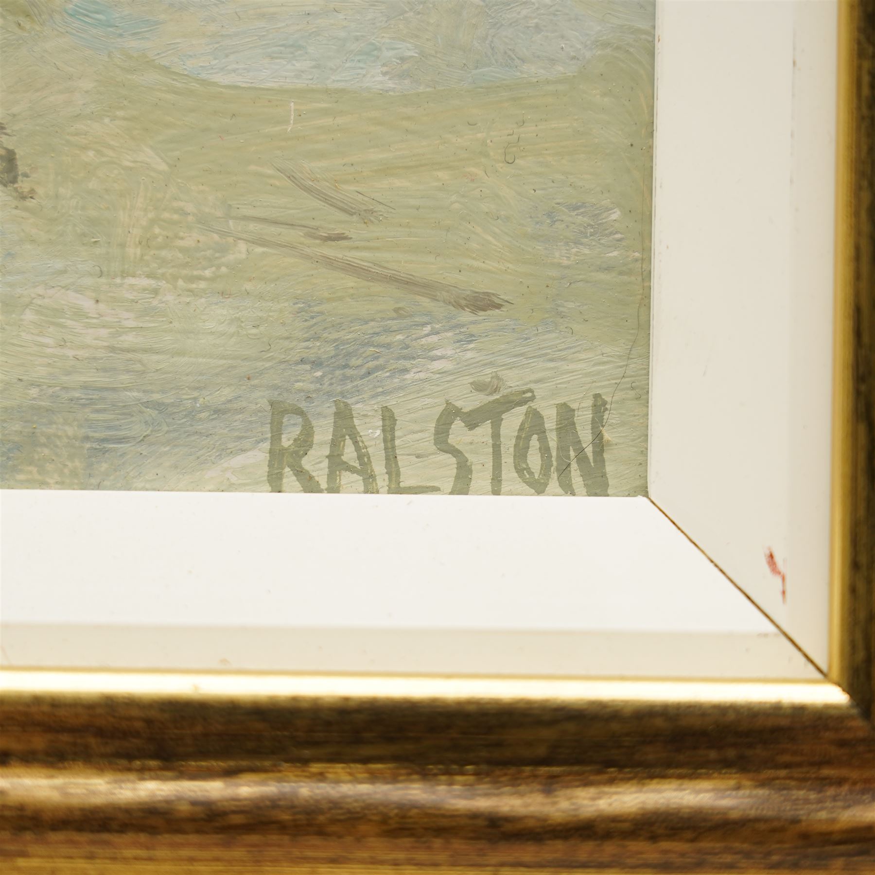 Adam Ralston (Northern British 1970-): 'St Mark's Square', oil on board signed, inscribed and dated '16 verso 29cm x 24cm