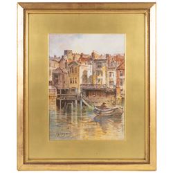 Alfred George Morgan (British 1848-1930): 'The Forge', View of Rigg Mill - Whitby and Distant View of Whitby Castle, set of three watercolours signed max, one titled verso 40cm x 26cm (3)